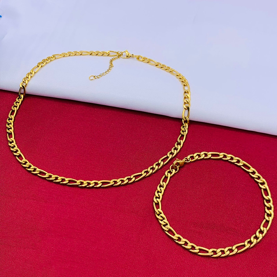 DUO CADENA, CARTIER DORADA 1.2 MM